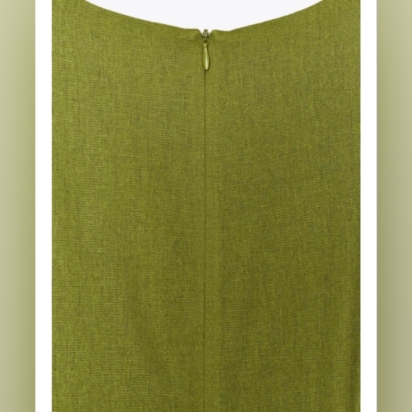 Zara Linen Midi Dress - Picture 5 of 6